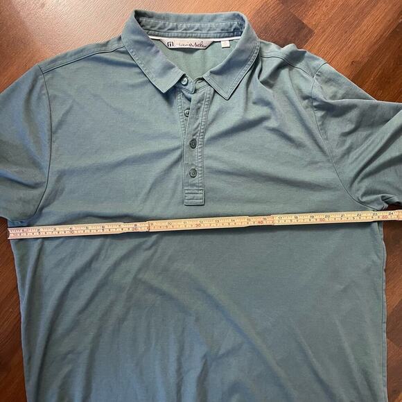 Travis Mathew Short Sleeve Polo Green Sz XL Rain Bird Golf Performance Preppy - Picture 7 of 8